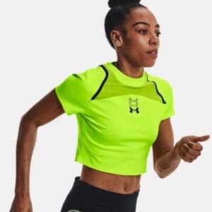 NWT Under Armour Run Anywhere short-sleeve crop top